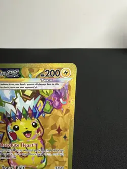 Pokemon TCG Pikachu Ex 247/191 Hyper Rare Gold Surging Sparks Full Art ENG LP - Image 4