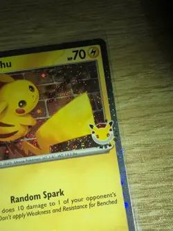 Pokemon Day 30th Anniversary Pikachu 051 /162 Promo W/ Tripple SWIRL & X L@@K!!! - Image 3