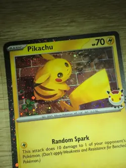 Pokemon Day 30th Anniversary Pikachu 051 /162 Promo W/ Tripple SWIRL & X L@@K!!! - Image 4