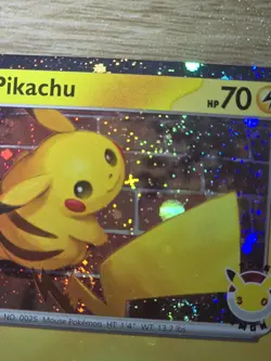 Pokemon Day 30th Anniversary Pikachu 051 /162 Promo W/ Tripple SWIRL & X L@@K!!! - Image 5