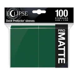 Eclipse Matte Standard Card Sleeves: Forest Green (100) - Image 1