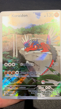 Koraidon SVP 014 Pokemon Center Stamp Scarlet & Violet Black Star Promo - M/NM - Image 2