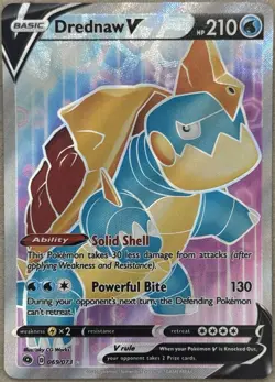 Drednaw V Champions Path 069/073 Full Art Rare 2020 Pokemon TCG Near Mint - Image 1