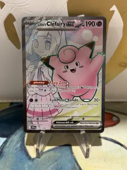 Lillie's Clefairy ex 173/159 Ultra Rare Full Art Pokemon SV09 Journey Together - Image 1