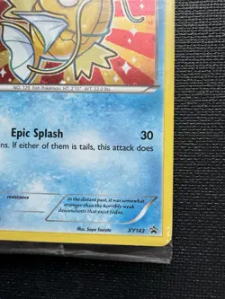 Pokemon FACTORY SEALED Shiny Magikarp XY143 Promo Black Star Holo Rare TCG 2016 - Image 5