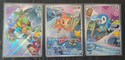 Pokemon TCG First Partner Illustration Collection Series 1 Gen 4 Sinnoh Starters - Image 1