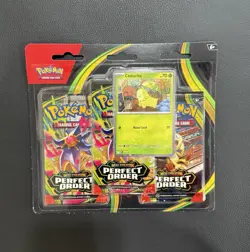 Pokemon TCG Perfect Order Blister 3 Pack Mega Evolution Factory Sealed - Image 1