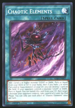 Yugioh Alliance Insight Chaotic Elements #ALIN-EN067 1st Edition NM/M - Image 1