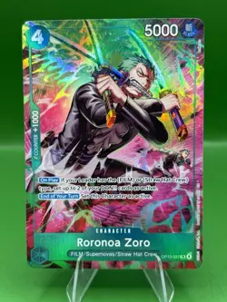 OP15 Roronoa Zoro Treasure Rare TR Super Rare PRERELEASE NM - Image 1