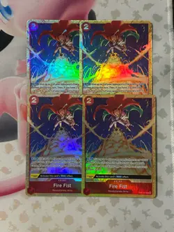 X4 Fire Fist OP05-019 Best Selection Vol.2 ONE PIECE Card Game English Playset - Image 1