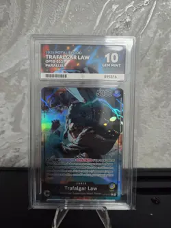 One Piece OP10-022 Trafalgar Law Parallel Leader PSA 10 Gem Mint Royal Blood - Image 1