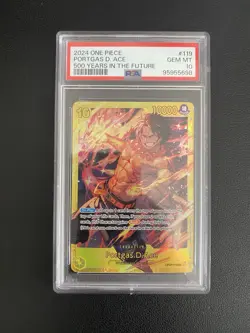 PSA 10 Portgas D. Ace OP07-119 SEC One Piece 500 Years in the Future English - Image 1