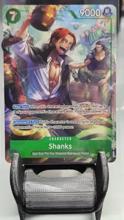 ONE PIECE TCG Shanks OP14-027 SR Alternate Art - The Azure Sea's Seven OP14 - Image 1