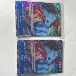 2 Of The One Piece TCG Jinbe OP07-045 SR Alt Art 500 Years in the Future NM Eng - Image 5