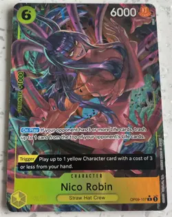 ONE PIECE TCG | NICO ROBIN OP09-107 R ALT ART | OP-09 Emperors In The New World - Image 1