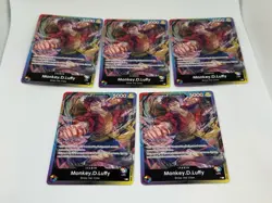 Monkey.D.Luffy (Release Event Leader) - One Piece TCG - English Promo x5 LP-MP - Image 1
