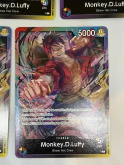 Monkey.D.Luffy (Release Event Leader) - One Piece TCG - English Promo x5 LP-MP - Image 2