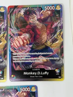 Monkey.D.Luffy (Release Event Leader) - One Piece TCG - English Promo x5 LP-MP - Image 3