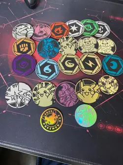 Pokemon TCG Coin Lot of 23 Coins 2 Duplicate - Image 1