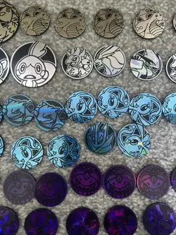 Pokemon TCG Coin Bundle Job Lot 50+ Coins Mixed Designs Charizard Mewtwo Jumbo - Image 5