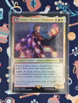 0229 Joshua, Phoenix's Dominant Final Fantasy FOIL NM Card MTG FIN Human FFXVI - Image 1