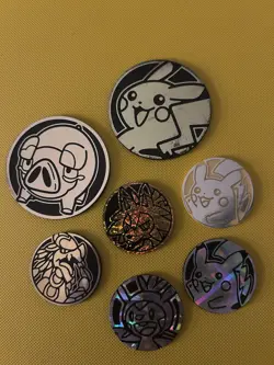 Pokemon TCG Variety of Pokemon Coins Bundle Job Lot 7x Coins - Image 1