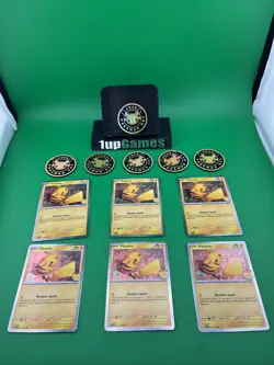 Pikachu 051 /162 Stamped 2026 Pokemon Day 30 Promo Lot Of 6 W/TCG Coins (T15) - Image 1