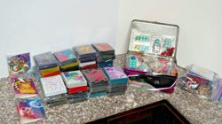 POKEMON TCG Sleeves, Coins, Dice, Pins And More Bundle Lot w/ Tins - Image 1