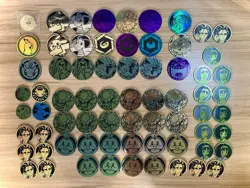 Assorted Lot ~ 69x Official Pokemon CCG Coins ~ Charizard, Pikachu, Gengar, Etc. - Image 1