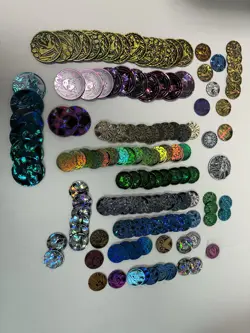 Large Pokemon TCG Character Coin Lot – 135 Coins - Charizard Mewtwo Lugia - Image 1