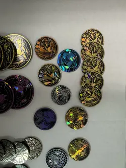 Large Pokemon TCG Character Coin Lot – 135 Coins - Charizard Mewtwo Lugia - Image 2
