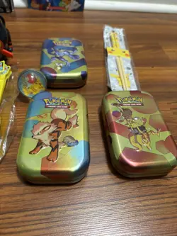 Pokemon Lot Mixed Toys Books Coins Collectibles Boxes - Image 5