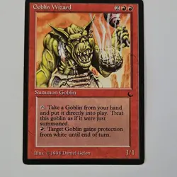 MTG the Dark Goblin Wizard 1994 Collectible Card - Image 1