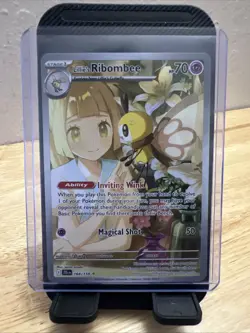 Pokemon TCG Lillie's Ribombee Card Journey Together Illustration, 164/159 - Image 1