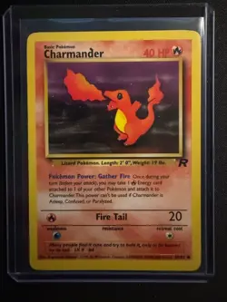 Charmander 50/82 Team Rocket 1999 Pokemon Card Common Vintage Pokemon WOTC MP - Image 1