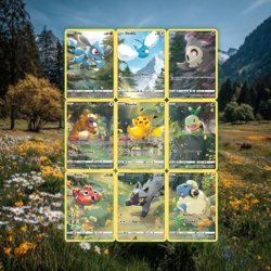 Pokemon Crown Zenith 9 Card Scene | Riolu Pikachu Mareep Turtwig & More | NM - Image 1