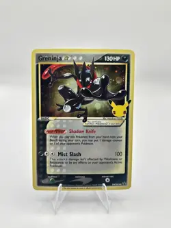 Pokemon TCG Greninja SWSH114 Celebrations Gold Star Promo Card Sealed, Near Mint - Image 1