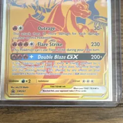 Pokemon Reshiram & Charizard GX SM247 TAG TEAM Holo Card Lot with Eevee - Image 3