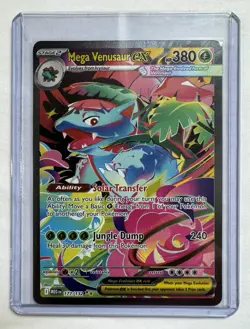 Mega Venusaur EX SIR 177/132 Mega Evolution English Pokemon TCG Near Mint Card - Image 1