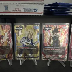 Dragon Ball Super Card Game Bandai Giblet Son Goku Vegeta Bardock Lot 6 Foil - Image 3