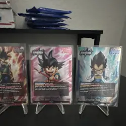 Dragon Ball Super Card Game Bandai Giblet Son Goku Vegeta Bardock Lot 6 Foil - Image 4