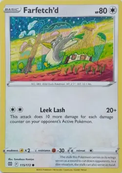 115/172 FARFETCH'D | COMMON | BRILLIANT STARS POKEMON CARD - Image 1
