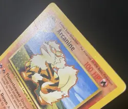 Arcanine 023/102 Base Set Regular *DAMAGED* Pokemon Card - Image 3