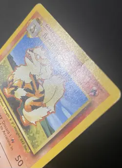 Arcanine 023/102 Base Set Regular *DAMAGED* Pokemon Card - Image 4