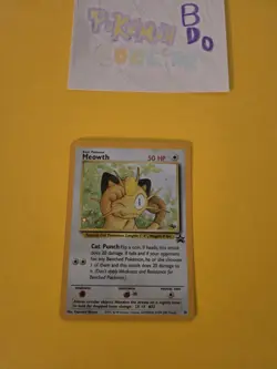 Meowth - 10 - Pokemon Wizards Black Star Promo Card GAME BOY Lp - Image 1