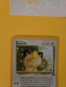 Meowth - 10 - Pokemon Wizards Black Star Promo Card GAME BOY Lp - Image 3