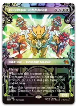 Triceraton Commander (Showcase) #226 (Foil) (NM) TMT Magic MTG - Image 1