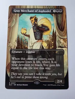 Gray Merchant of Asphodel, NON-FOIL - Secret Lair Encyclopedia of Magic A-Z MTG - Image 1