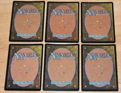 MTG 6x Green FOIL Axebane Guardian, Reverent Silence, Magnify, Skyshroud Claim - Image 2