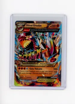 2015 Primal Groudon EX Primal Clash 86/160 Holo Rare EX Pokemon Card LP - Image 1